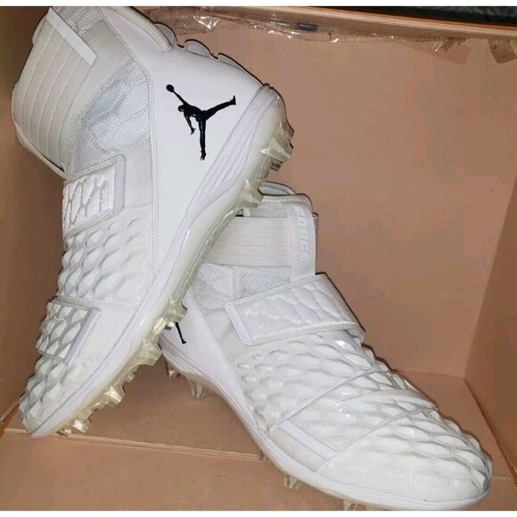 NIKE AIR JORDAN FORCE SAVAGE ELITE FOOTBALL CLEATS WHITE MEN'S